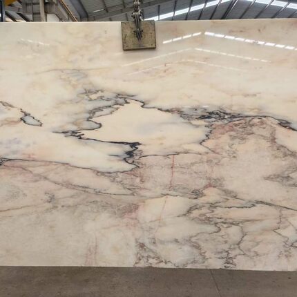 烟粉奢石石材 粉色大理石台面别墅室内背景墙装修zara home