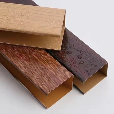 爆厂促铝方通铝扣板吊顶材料木纹铝方通铝格栅型天花板方通板材品