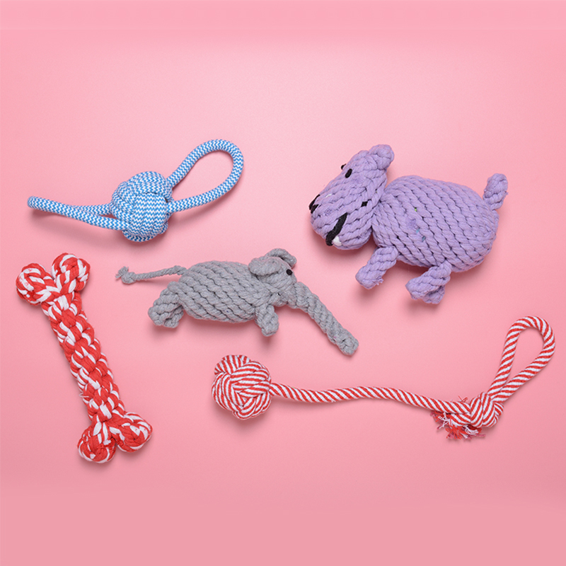 动物绳球宠物泰迪玩具耐咬猫咪狗狗磨牙玩具绳结狗咬绳金毛萨摩耶