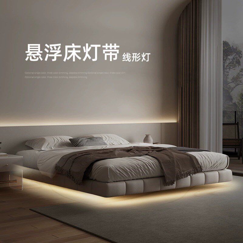 人体感应悬浮床灯带智能led灯条小夜灯床底边人来即亮免布线自粘