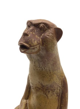 不仁斋薛继业陶瓷雕塑摆件潮玩柴窑葫芦皮色生肖猴家居雕塑摆件