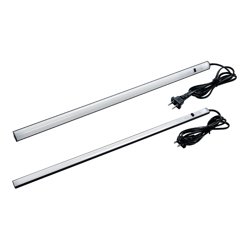 黑色220v插电式手扫感应厨房切菜照明灯橱柜灯带柜底吊柜下led灯