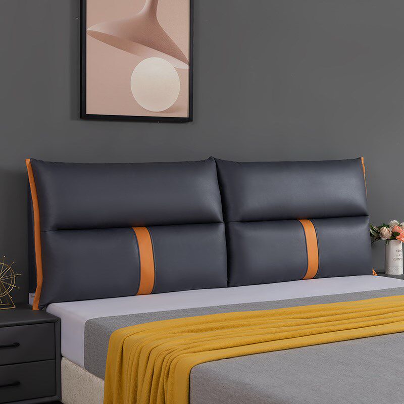 床头靠垫科技布软包大靠背自粘腰垫靠枕一体沙发榻榻米可拆洗定制