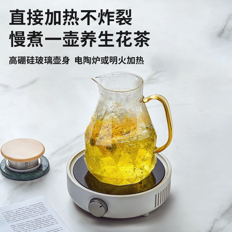 玻璃杯套装家用水杯耐高温大容量喝水泡茶专用办公室客厅待客杯子