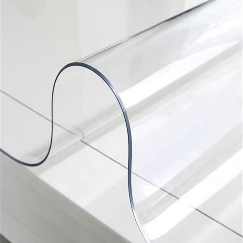 椭圆形磨砂透明软玻璃家用塑料餐桌桌布PVC防水防油防烫水晶板桌