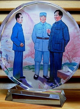 红军长征大结局收藏品摆设陕北延安礼品装饰品模型工艺品水晶摆件