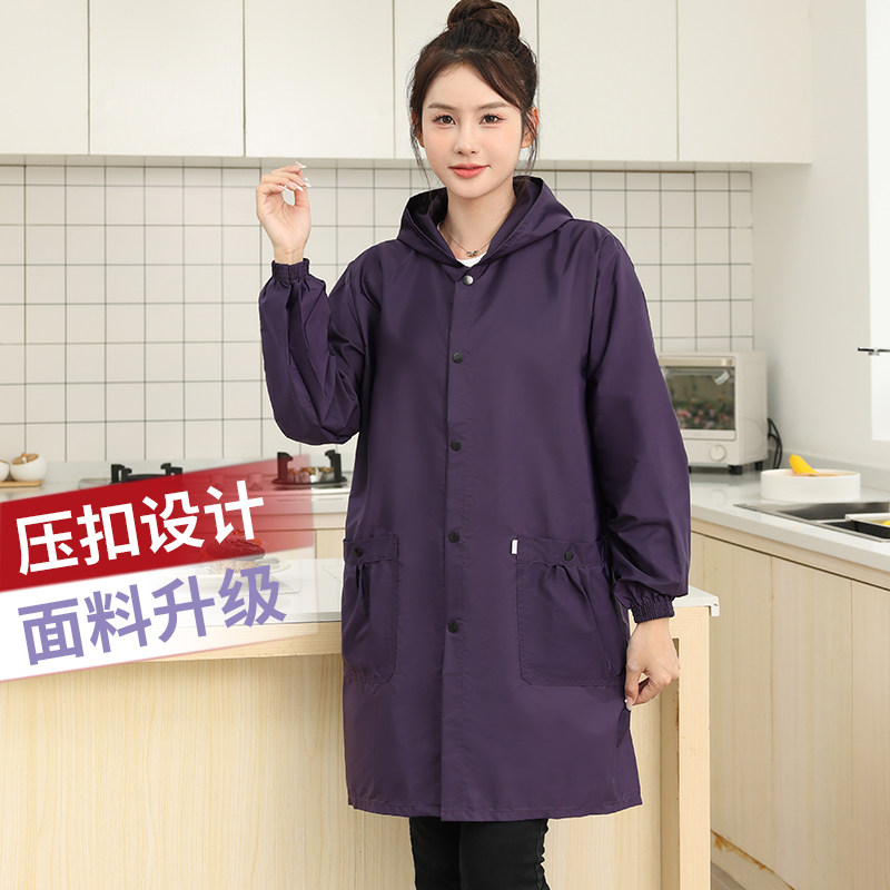 女防水罩衣大人围裙家用厨房时尚新款做饭防油外套夏季薄款工作服,家庭/个人清洁工具,围裙,淘宝优惠券,粉丝福利购,淘宝优惠卷