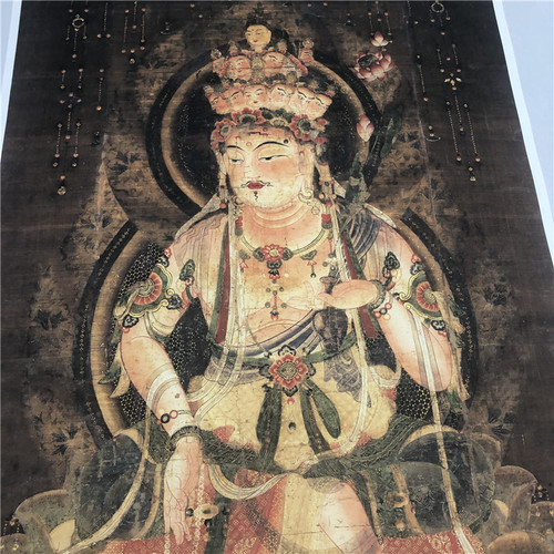神像十一面观音国画工笔萨人物立轴高清微喷复制画装饰画挂轴