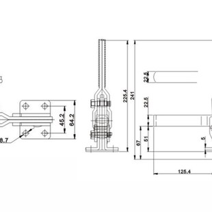 工件固定压紧器焊接压紧机械工装 水平式 夹钳 快速夹具 夹具 垂直式