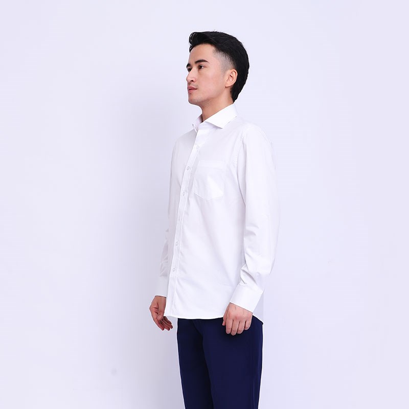 沃尔沃4S店男士衬衫工作服长袖新款职业装白衬衣商务经理销售白衬