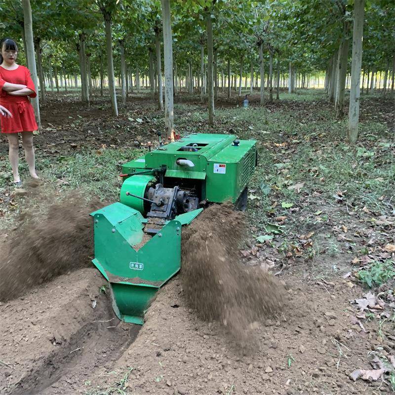 自走柴油履带旋耕机小型果树行间微耕机大马力柴油果园开沟施肥机