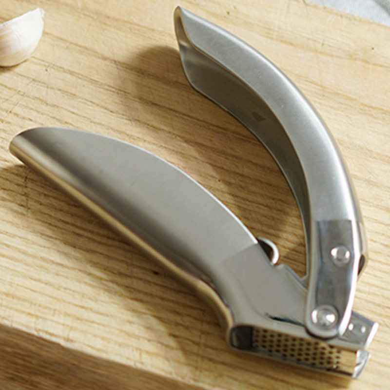 优选曼食慢语 瑞士力康不锈钢手动压蒜器家用蒜泥器搅蒜器 夹蒜蓉