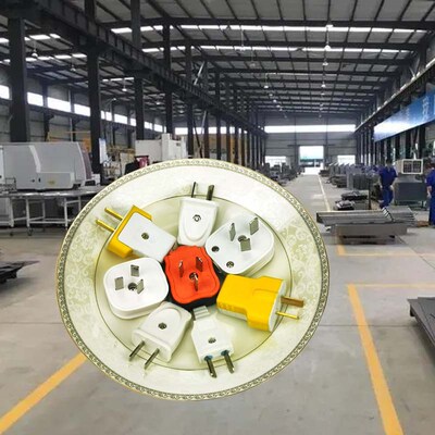 10个二角电源可转动插头 工程16A三脚大功率工业空调家用防摔纯铜