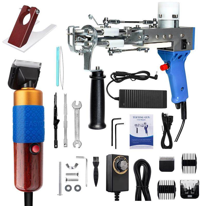 跨境现货热卖簇绒枪电推剪套装tuftinggun簇绒枪套件地毯修剪器,纺织面料/辅料/配套,其他纺织机械,淘宝优惠券,粉丝福利购,淘宝优惠卷