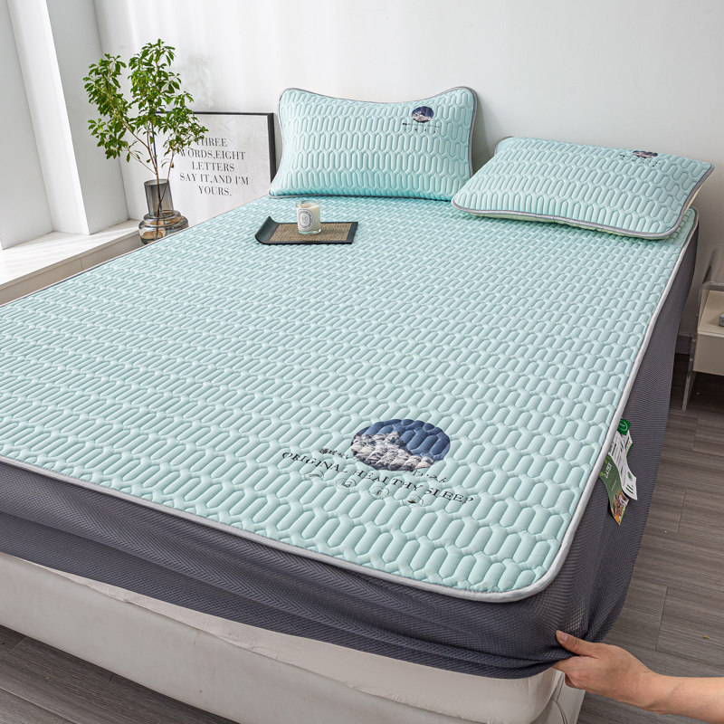 新款春夏凉感冰丝乳胶凉席床单床笠款可水洗空调单人双人宿舍家用