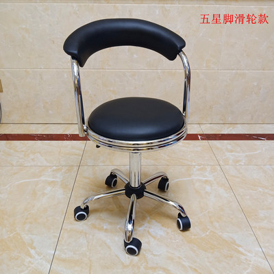 靠背吧台转椅前台高脚凳收银椅车间工作滑轮凳子医院实验室升降椅