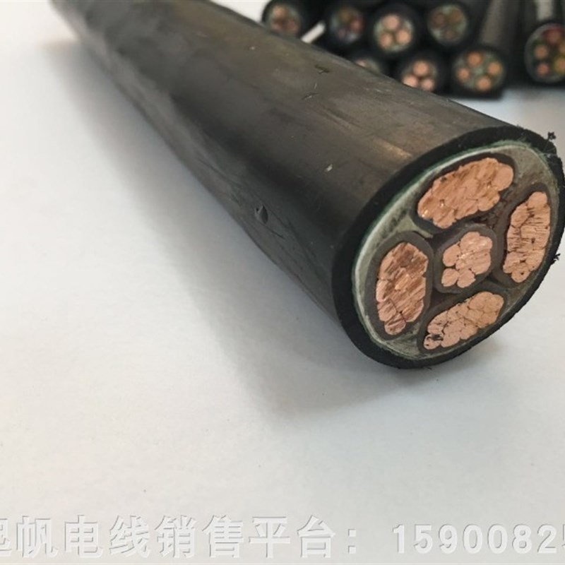 起帆电缆线 YJV/YJY5x10/16/25/35/50平方五芯硬电缆铜芯国标过测
