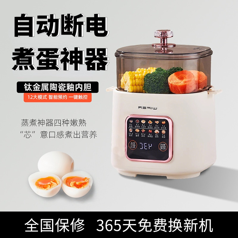 全自动蒸蛋器2025新款自动断电家用小型预约多功能蒸煮一体煮蛋器