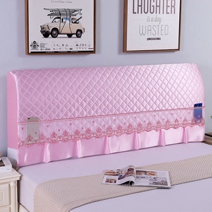 优选床头罩2022新款 1.5m1.8m防 公主木头木板靠背套罩保护套1米5