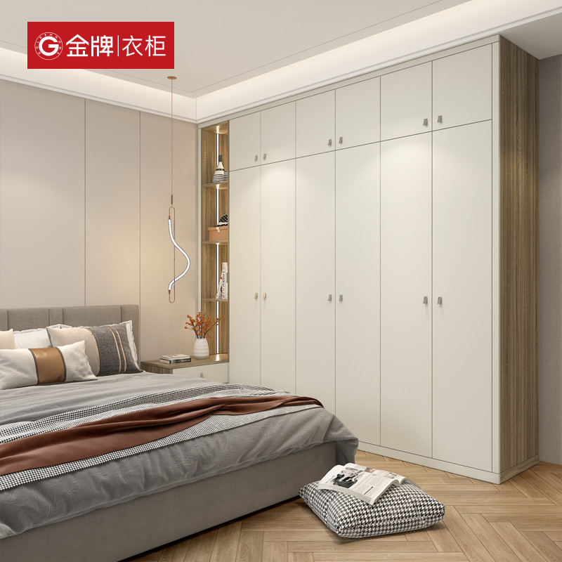 优选金牌衣柜家用卧室定制推拉门衣橱衣帽间全屋定制小户型家具柜