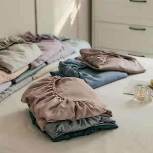 夏季60支天丝冰丝床笠单品床罩防滑床垫套裸睡丝滑凉感加高30公分