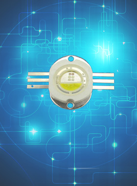 供应批发12W全彩红绿蓝白大功率led灯珠 红绿蓝两串 白光3串2并