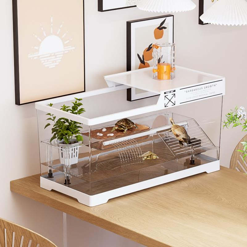 养乌龟专用缸小型生态造景客厅家用造景龟缸乌龟饲养缸