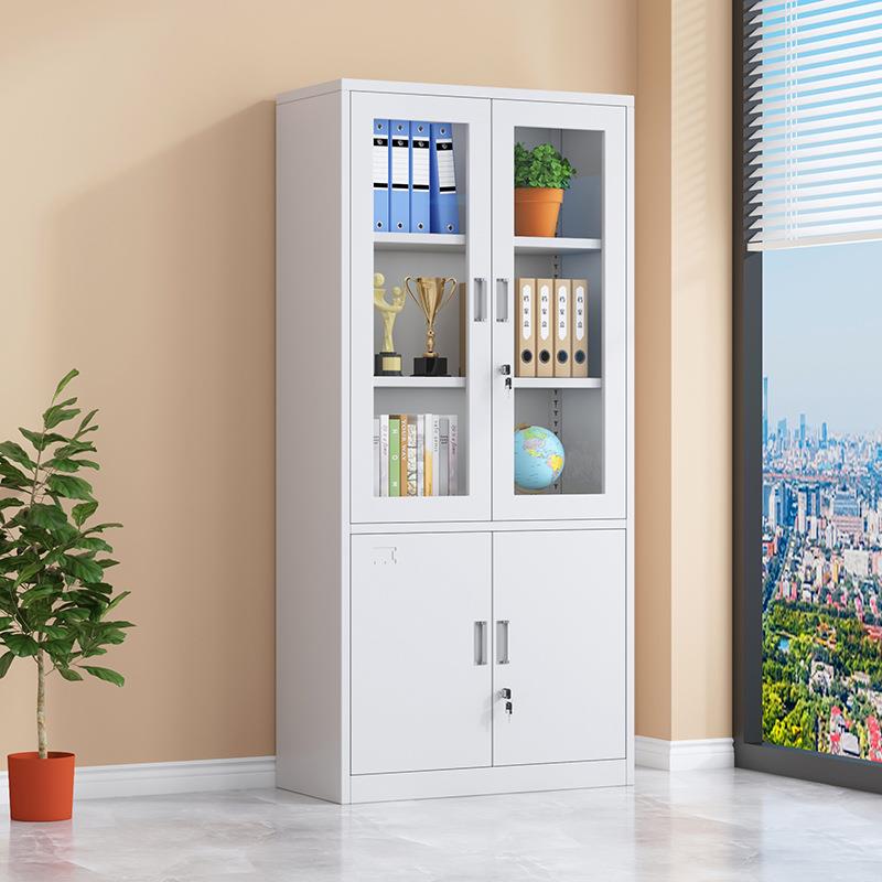 办公室大器械文件柜铁皮书柜收纳柜财务凭证档案资料带锁储物柜子