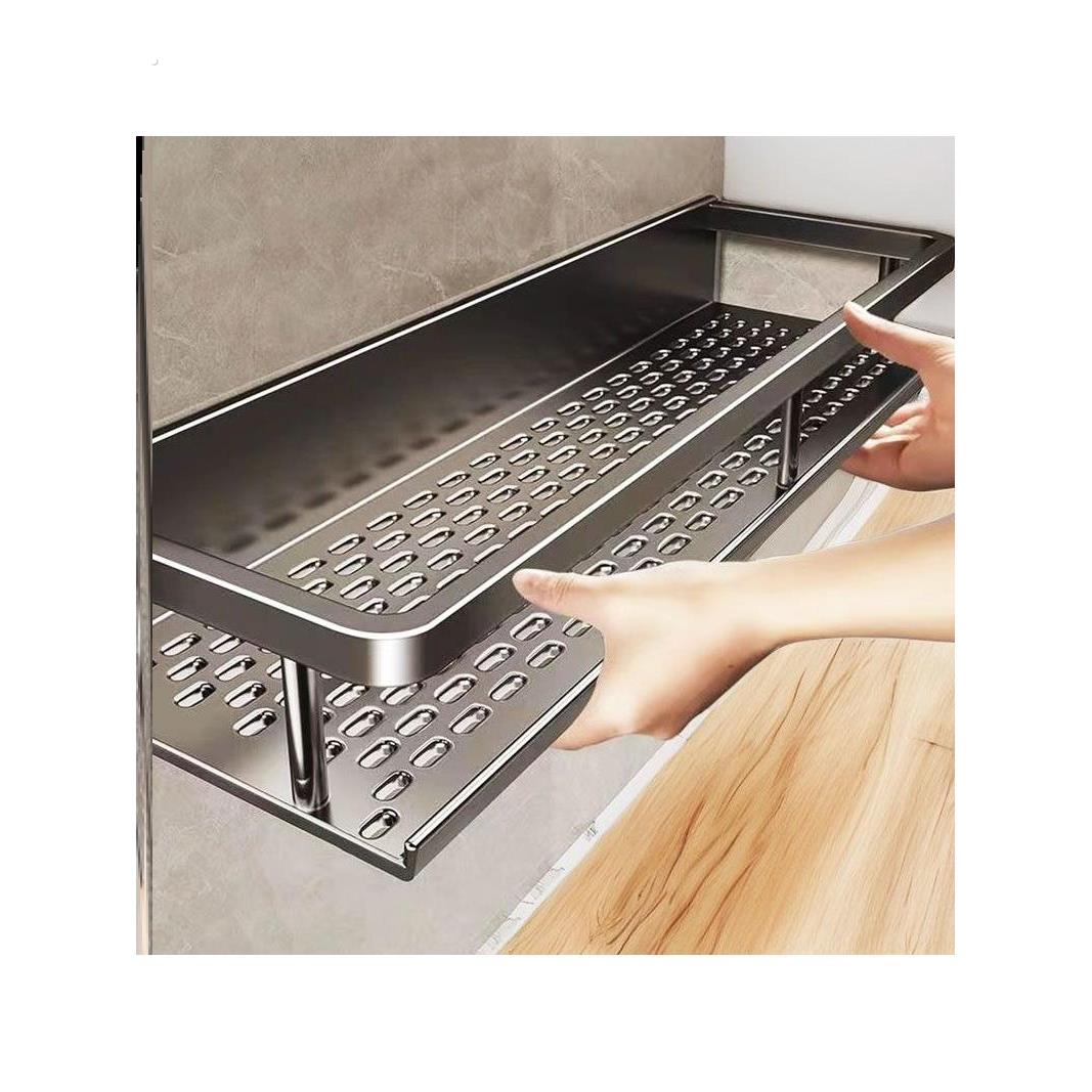 卫生间架子墙上打孔洗漱收纳浴室壁挂式洗手间厕所免台轻奢置物架