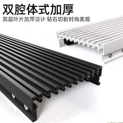 精选定制极简无边ABS中央空调出风口格栅隐形家装新风吊顶回风口