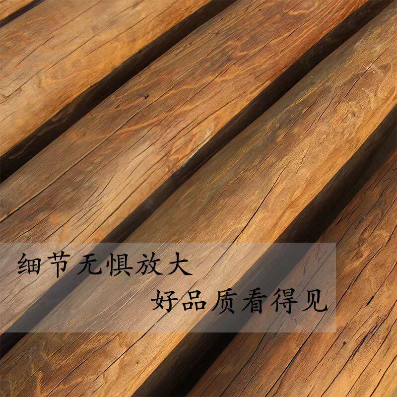 老榆木风化防腐木原木圆柱家用隔断装饰立柱房梁老旧木头圆木柱