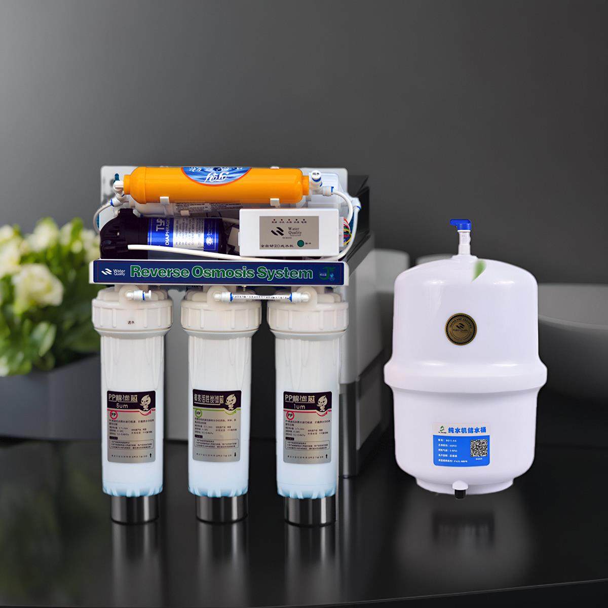 0阻垢剂ro反渗透净水器家用直饮厨房低废水除水垢井水自吸式可DIY