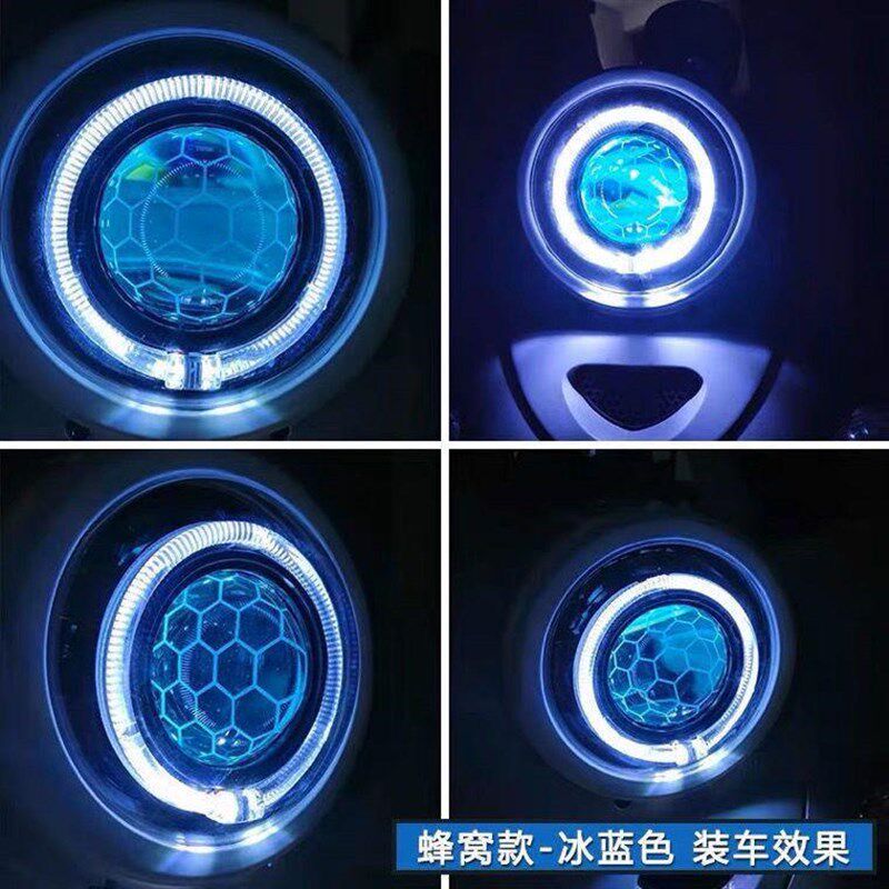 龟五LED新款85w小太阳透镜激光大灯LED 手机app可调恶魔眼小龟王