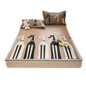 精选卡通冰丝凉席三件套2025新款 夏天空调软席可水洗凉感单人夏凉