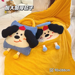 精选抱枕毯子二合一枕头被子两用办公室车载车用折叠午睡毛毯午休
