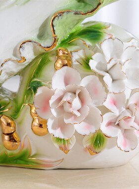 精选玄关白菜摆件陶瓷家居装饰品客厅工艺品公司开业礼品创意电视