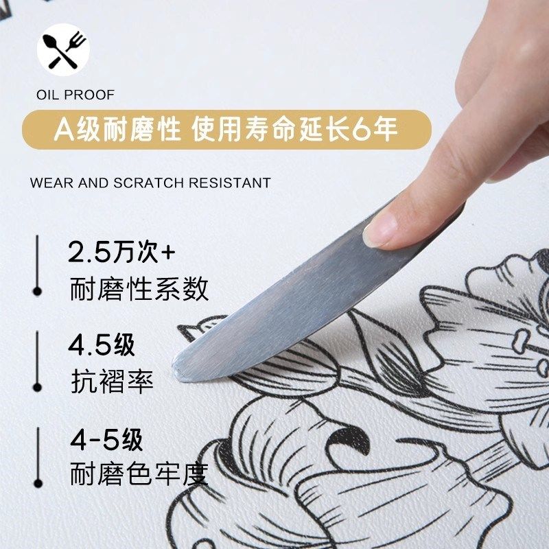 精选棕色中古pvc台面玄关垫子鞋柜电视柜防水抗污可裁剪高级餐边,居家布艺,桌布,淘宝优惠券,粉丝福利购,淘宝优惠卷