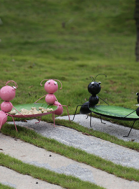 精选庭院装饰 户外花园小院子装饰 园艺摆件铁艺仿真蚂蚁动物雕塑