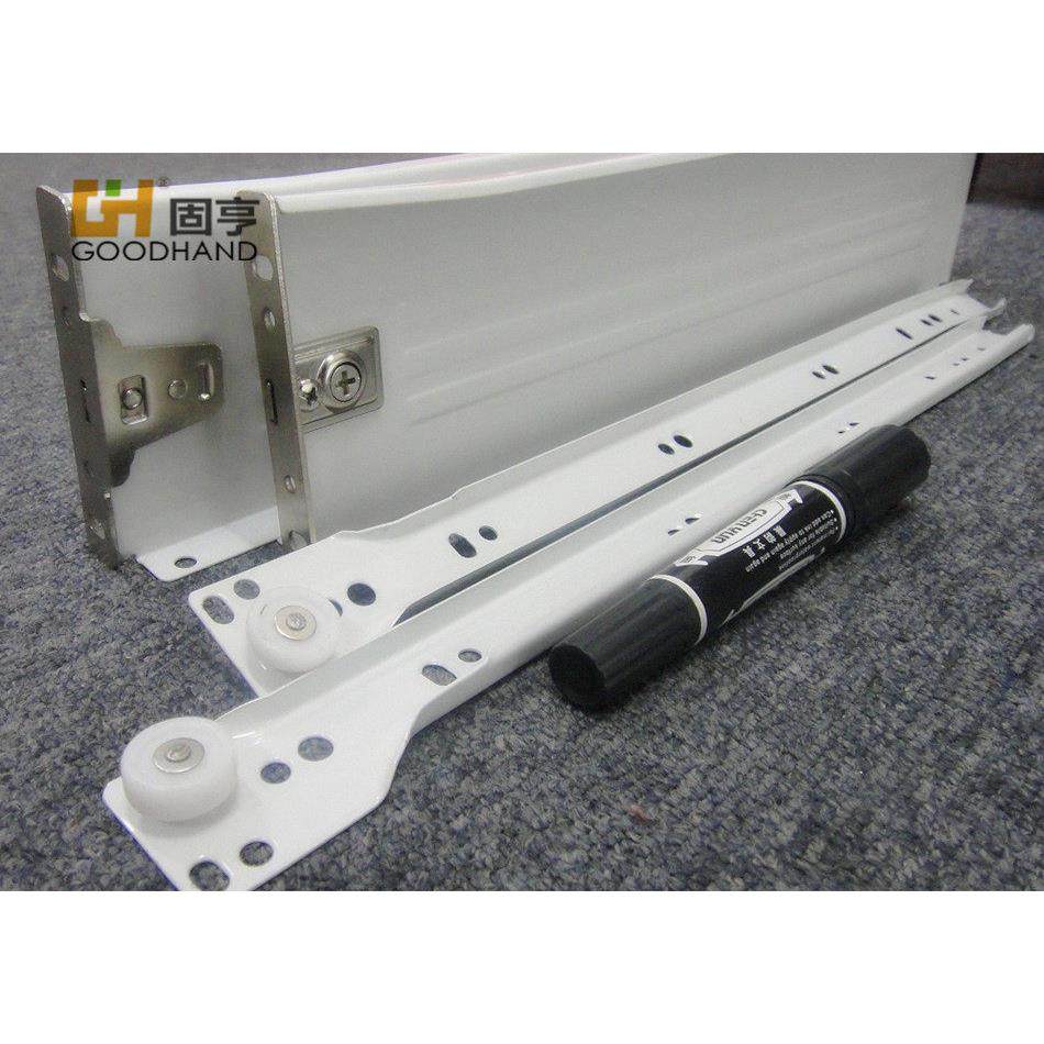 蓝堡整体橱柜家俱五金抽屉侧板轨道滑轨超静音缓冲导轨滑轨侧轨钢