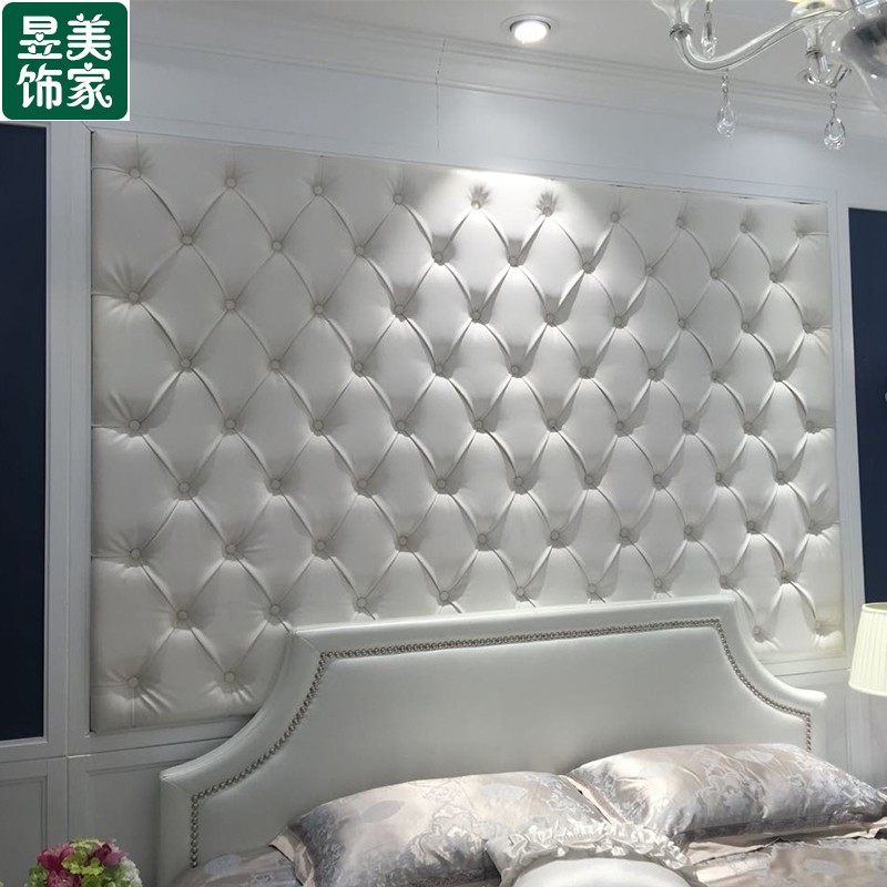 精选欧式奢华拉扣床头软包背景墙装饰卧室硬包电视背景墙自粘现代,家装主材,背景墙软包,淘宝优惠券,粉丝福利购,淘宝优惠卷