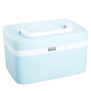 精选密码医药箱家用大容量常备药箱小号多层带锁收纳盒家庭装学生