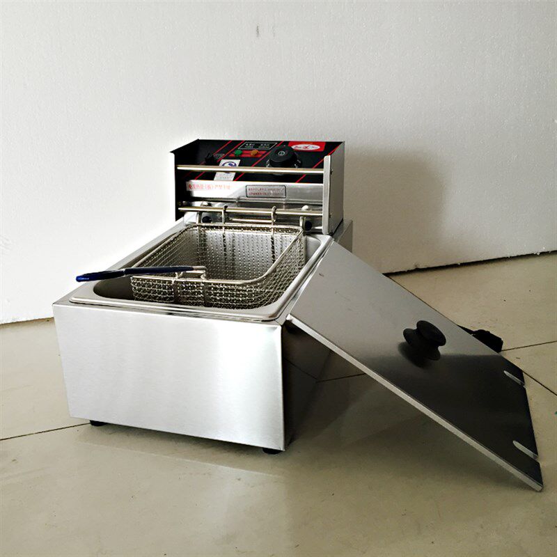 EF-81新粤海单缸双缸电炸炉商用家用炸鸡排鸡翅炸薯条台式油炸锅