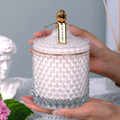 香薰蜡烛礼盒白色大号卧室家用持久香氛摆件小众高级情调生日礼物