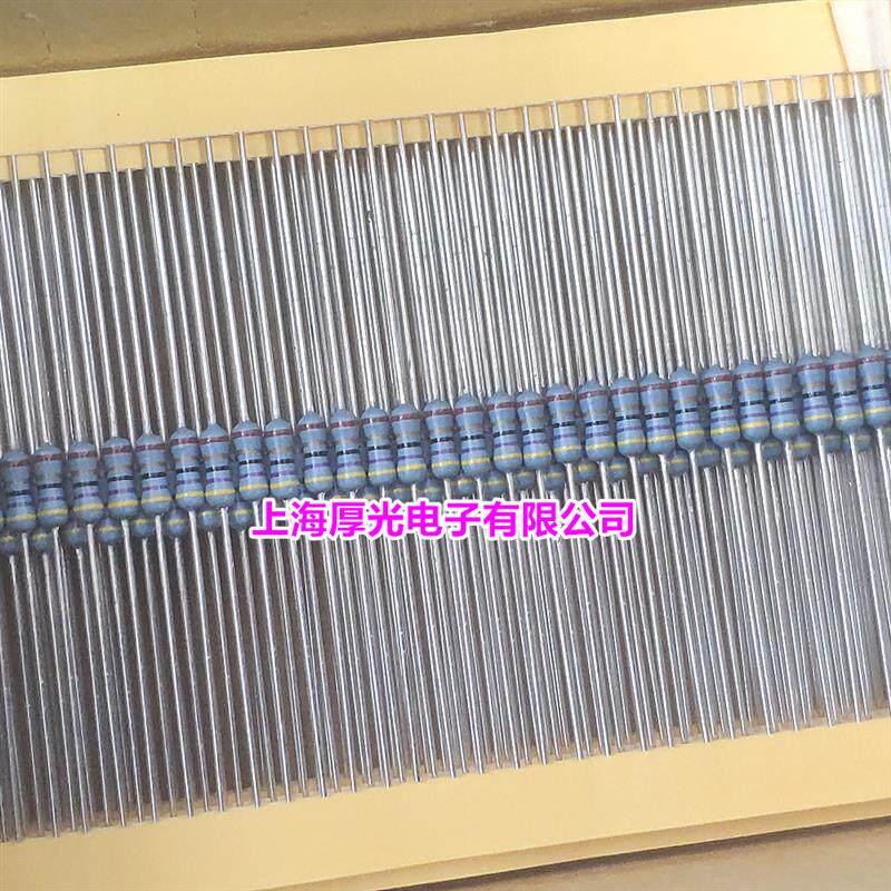 进口KOA色环电阻1/4W 250mW 47R欧 精度1% 金属膜铜脚 1盒2000个