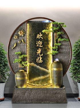 大型室内户外假山流水景观喷泉园林别墅花园庭院阳台山水盆景鱼池