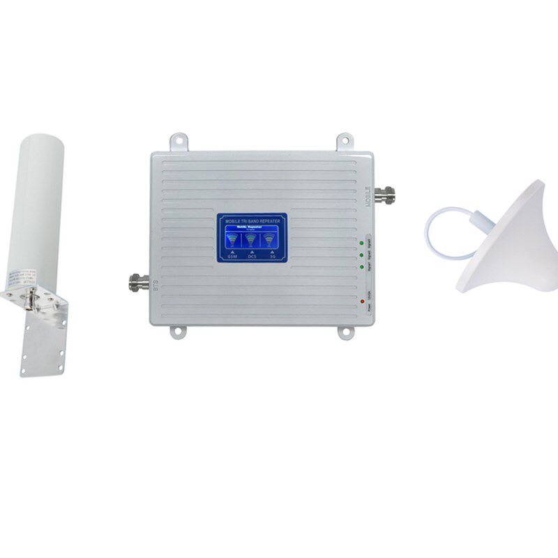 三频900/1800/2100手机信号放大器 2G3G4G上网信号增强器炮筒套装