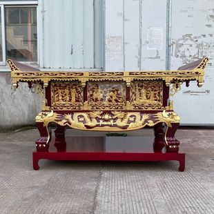 实木供桌寺庙佛台祠堂供台道观桌香樟木香案翘头元宝桌桌佛龛贡台
