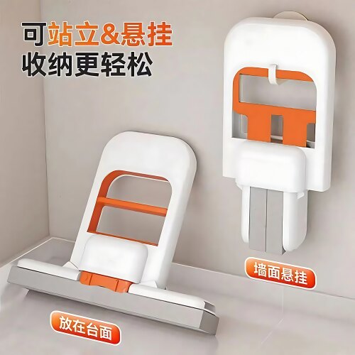 迷你桌面手持免手洗吸水胶棉拖把