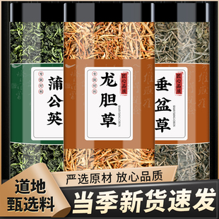 蒲公英龙胆草垂盆草正品新鲜龙胆草泡水喝茶包婆婆丁干草垂盆草茶