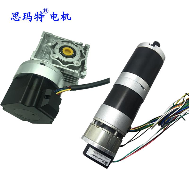 大力矩大功率蜗杆 行星齿轮箱无刷直流减速电机 12v 24v 48v